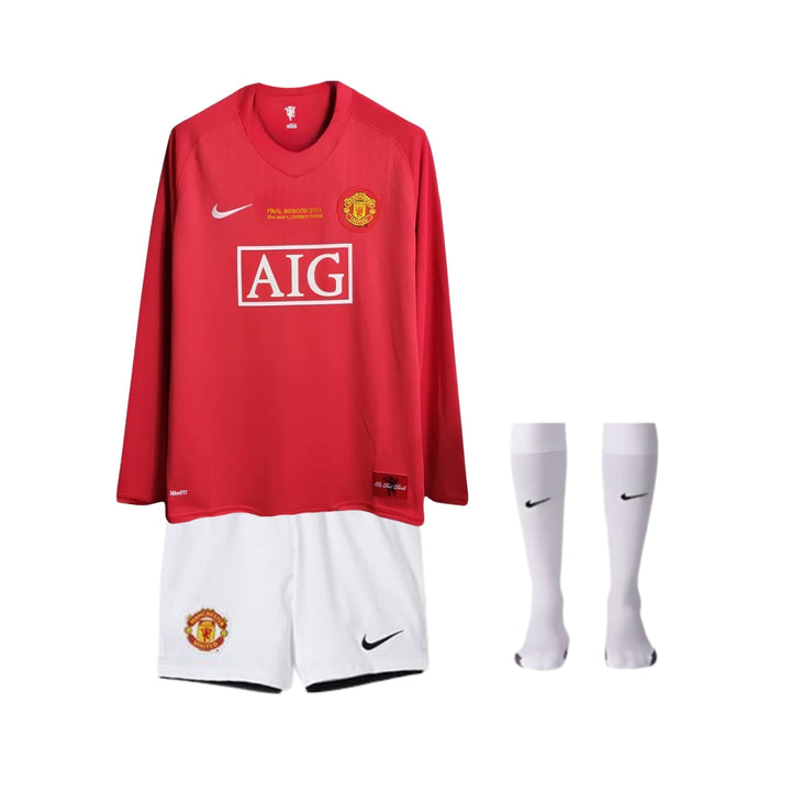 Kids Kit - Manchester United Home 07/08 - Long Sleeve - Champions League Final
