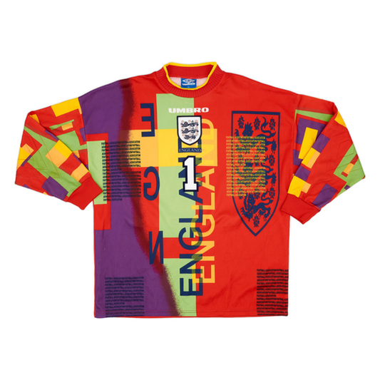 1995 England Goalkeeper Kit Long Sleeve