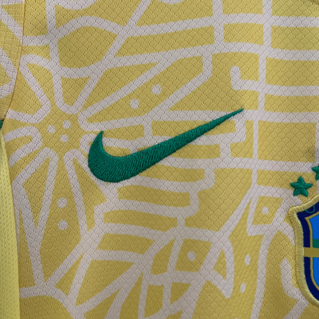 Kids Kit - Brazil Home 24/25 - Copa América 2024