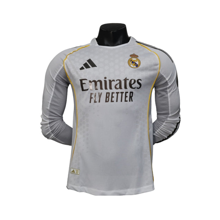 Real Madrid Home 25/26 - Player Version - Long Sleeve