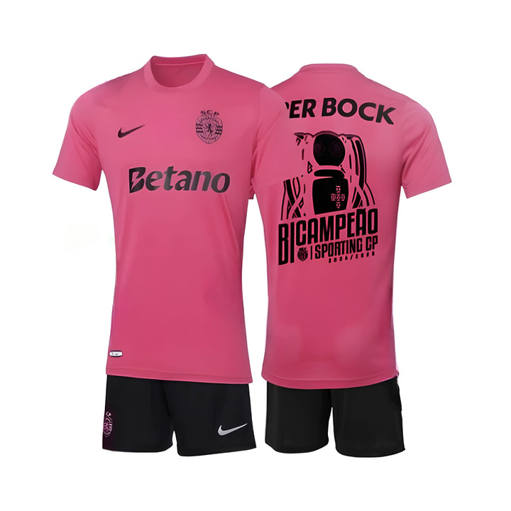 Kids Kit - Sporting Special Edition "Pink October" 24/25 - Two-Time Champion Edition