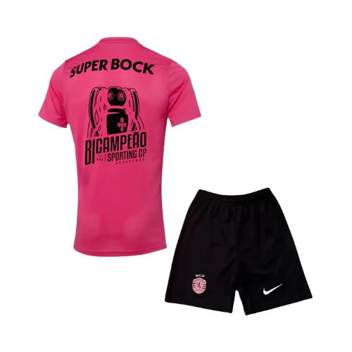Kids Kit - Sporting Special Edition "Pink October" 24/25 - Two-Time Champion Edition