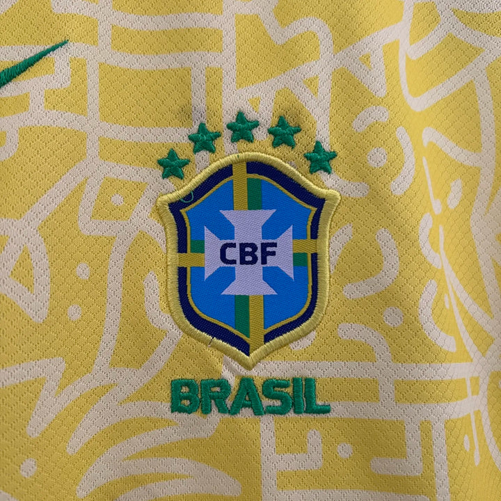 Kids Kit - Brazil Home 24/25 - Copa América 2024